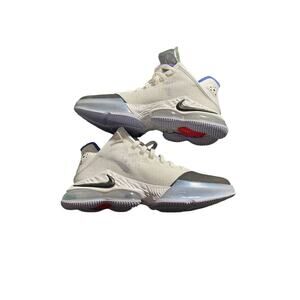 Nike LeBron XIX Low White Black Medium Blue DH1270 100 Men's Size 11 brand new